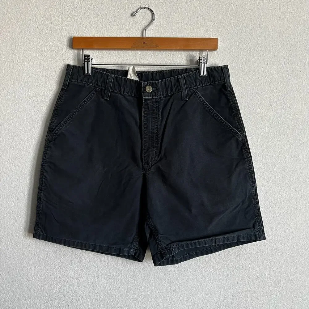 Carhartt B145 black work wear carpenter shorts